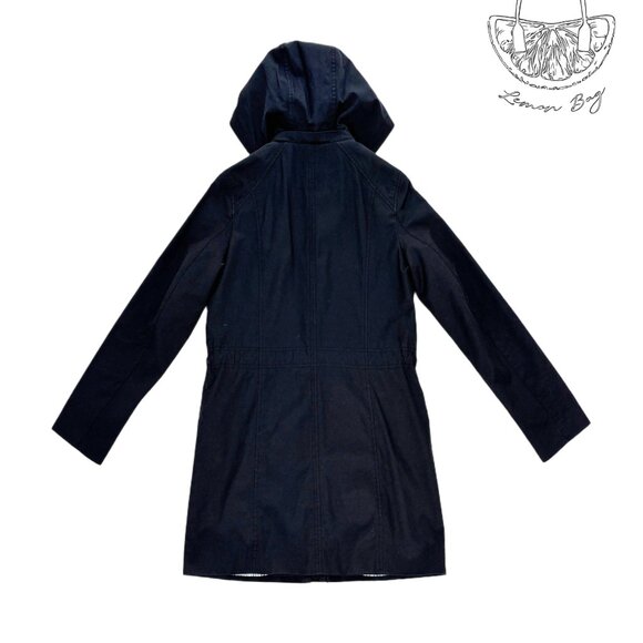 Cole Haan/ Rain Coat Anorack / Color Black/ Size XS - Picture 5 of 8